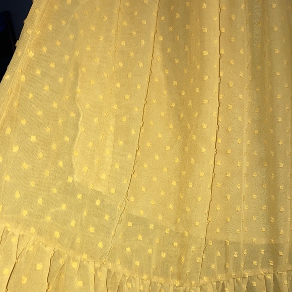 Mustard flowy summer dress - Picture 6 of 7